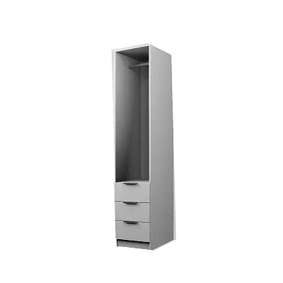 картинка Шкаф ЭКОН распашной 1 дверный с 3-мя ящиками со штангой магазин КУПИ КУПЕ является производителем корпусной мебели картинка Шкаф ЭКОН распашной 1 дверный с 3-мя ящиками со штангой от магазина КУПИ КУПЕ